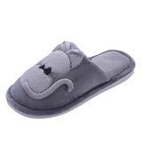 Cute Cat Indoor Slippers Cat Design Accessories Pet Clever Gray 40 