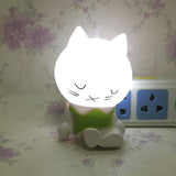 Cute Cat Novelty Led Lamp Light Home Decor Cats Pet Clever EU 