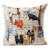 ﻿Cute Cat Pattern Cushion Cover Cat Design Pillows Pet Clever 11 