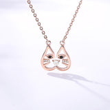 Cute Cat Pendants Necklace Cat Design Accessories Pet Clever 