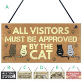 Cute Cat Plaques Cat Design Accessories Pet Clever 
