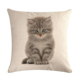 Cute Cat Print Decorative Cushion Pillowcase Cat Design Accessories Pet Clever 2 