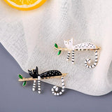 Cute Cat Twig Pin Cat Design Accessories Pet Clever 