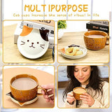 Cute Ceramic Cat Mugs with Lid Cat Design Accessories Pet Clever 