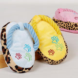 Cute Chewable Squeaky Slipper Shape Puppy Toy Dog Toys Sport & Training Pet Clever Yellow 