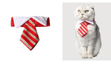 Cute Christmas Pet Disguise Clothes Cat Clothing Pet Clever Color Stripes Tie S 