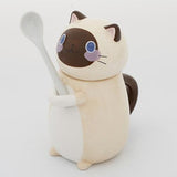 Cute Coffee Mug With Spoon Pet Clever Style 4 