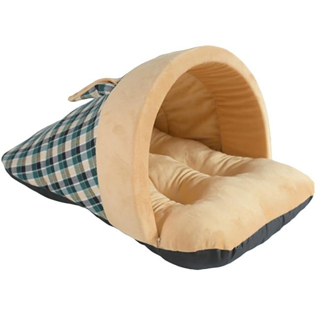 Cute Creative Slipper Design Pet Bed Dog Beds & Blankets Pet Clever Khaki 