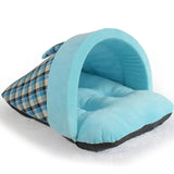 Cute Creative Slipper Design Pet Bed Dog Beds & Blankets Pet Clever Blue 