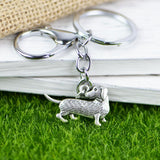 Cute Dachshund Keychain Dog Design Accessories Pet Clever 