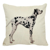 Cute Dalmatian Print Linen Pillow Case﻿ Dog Design Pillows Pet Clever 8 