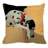 Cute Dalmatian Print Linen Pillow Case﻿ Dog Design Pillows Pet Clever 3 