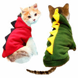 Cute Dinosaur Style Pet Costume Attire Cat Clothing Pet Clever 