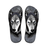 Cute Dog 3D Print Rubber Flip Flop Flat Slippers Dog Design Footwear Pet Clever 12 5 