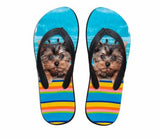 Cute Dog Print Beach Flip Flops Flat Slippers Dog Design Footwear Pet Clever 6 