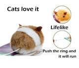 Cute Fat Mouse Cat Chasing Vibration Playing Toy Cat Toys Pet Clever 
