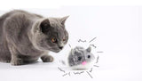 Cute Fat Mouse Cat Chasing Vibration Playing Toy Cat Toys Pet Clever Gray 