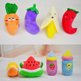 Cute Fruit & Vegetable Squeak Toys Toys Pet Clever 