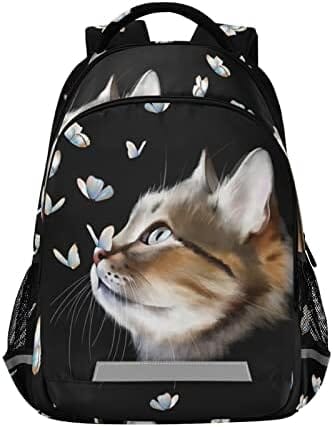 Cute Kitty Cat With Butterfly Backpack Cat Design Bags Pet Clever 