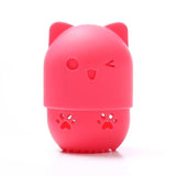 Cute Kitty Silicone Makeup Sponge Holder Cat Design Accessories Pet Clever 10 