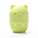 Cute Kitty Silicone Makeup Sponge Holder Cat Design Accessories Pet Clever 04 