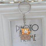 Cute Little Cat Box Keychain Cat Design Accessories Pet Clever yellow 