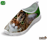 Cute Orange Cat Printing Air Mesh Shoes Cat Design Footwear Pet Clever US 5 - EU35 -UK3 