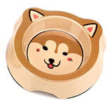 Cute Pet Feeder Bowl Cat Bowls & Fountains Pet Clever Akitas Single 