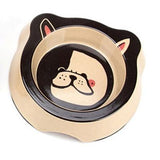 Cute Pet Feeder Bowl Cat Bowls & Fountains Pet Clever Bulldog Single 