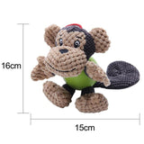Cute Plush Pet Chew Toy Toys Pet Clever Brown 