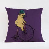 Cute Pug Design Pillow Case﻿ Dog Design Pillows Pet Clever D 