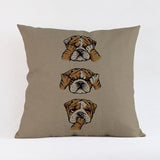 Cute Pug Design Pillow Case﻿ Dog Design Pillows Pet Clever M 