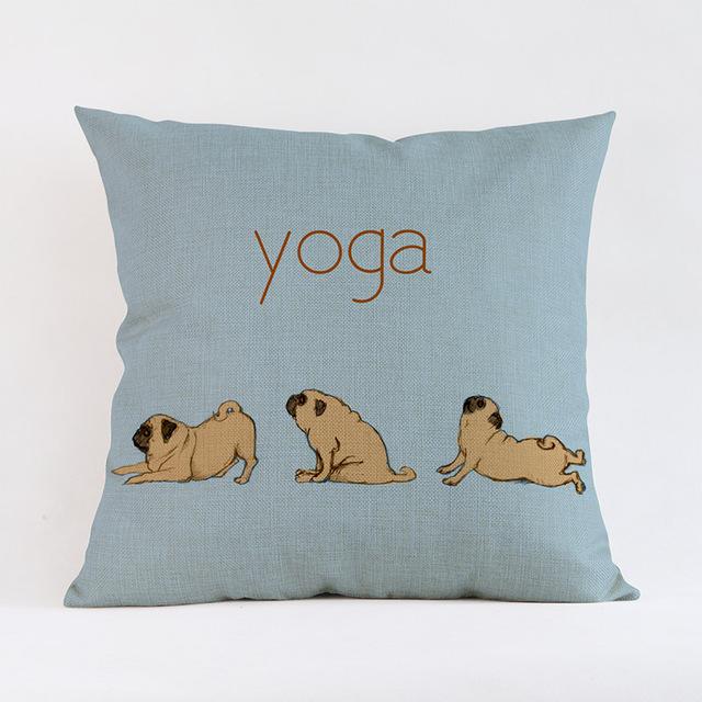 Cute Pug Design Pillow Case﻿ Dog Design Pillows Pet Clever A 