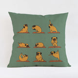 Cute Pug Design Pillow Case﻿ Dog Design Pillows Pet Clever 