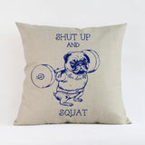 Cute Pug Design Pillow Case﻿ Dog Design Pillows Pet Clever J 