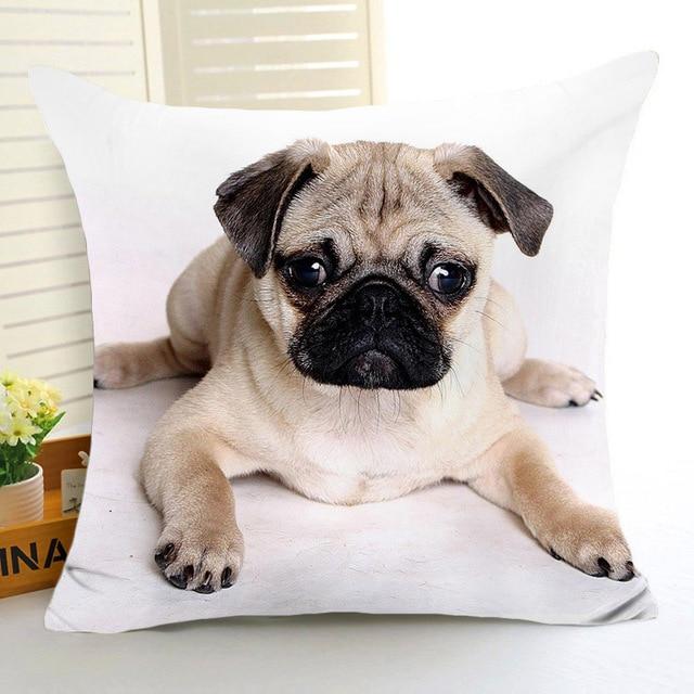 Cute Puppy Dogs Print Cushion Cover Dog Design Pillows Pet Clever 1 