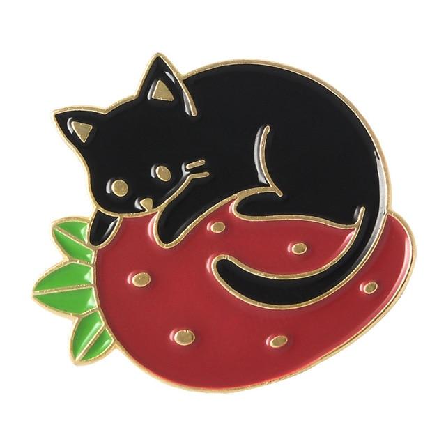 Cute Sleepy Creative Cat Pin Pet Clever Style 1 