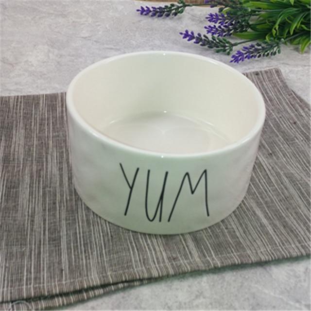 Cute Statements Pet Feeding Bowl Cat Bowls & Fountains Pet Clever white 