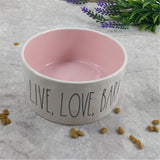 Cute Statements Pet Feeding Bowl Cat Bowls & Fountains Pet Clever pink 