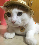 Cute Straw Hat Design Cat Clothing Pet Clever 