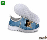 Cute Style Cat Printing Air Mesh Shoes Cat Design Footwear Pet Clever Desgin 2 