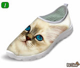 Cute Style Cat Printing Air Mesh Shoes Cat Design Footwear Pet Clever Desgin 1 