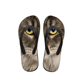 Cute Women Cat Print Beach Flip Flops Slipper Sandals Cat Design Footwear Pet Clever 4 
