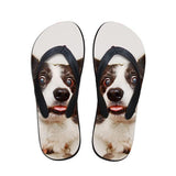 Cute Women Dog Print Beach Flip Flops Slipper Sandals Dog Design Footwear Pet Clever 5 