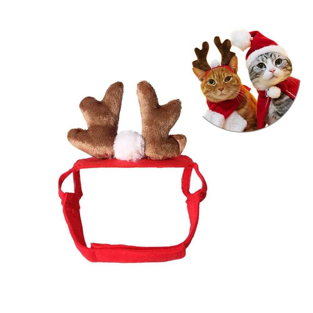 Deer Antler Pet Christmas Headband Cat Clothing Pet Clever 