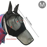 Detachable Horse Mesh Mask With Nasal Cover Horse Mask Pet Clever 