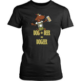 Dog + Beer Shirt Design T-shirt teelaunch 