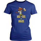 Dog + Beer Shirt Design T-shirt teelaunch 