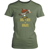 Dog + Beer Shirt Design T-shirt teelaunch 