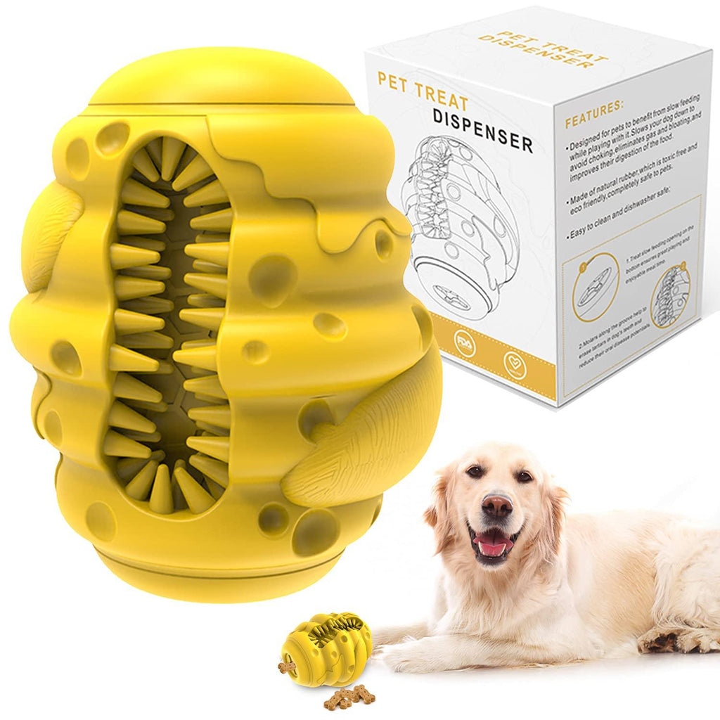 Indestructible Dog Toy for Aggressive Chewers, Tough Rubber Natural Treat  Dispenser, Interactive Dog Chew Toy for Bored Medium Large Dogs, Dog Dental  Care, Black 
